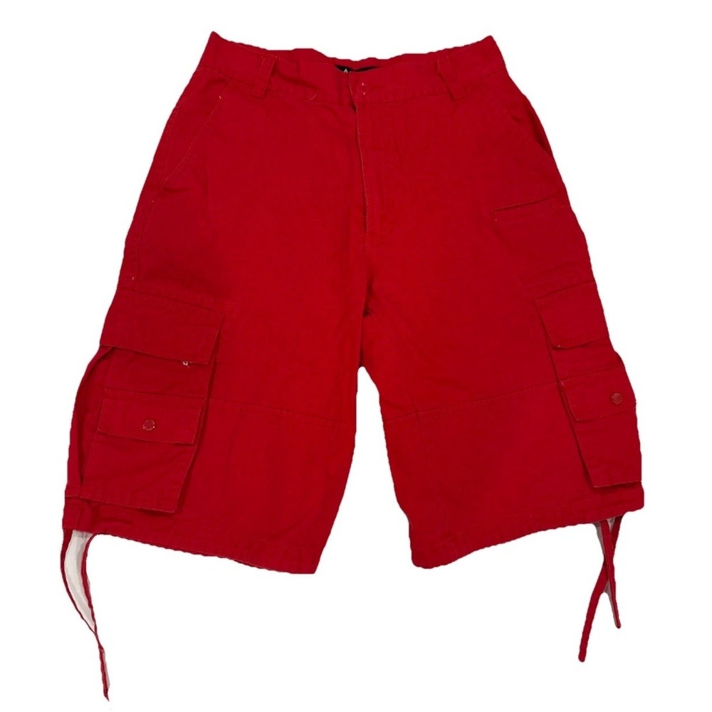 ACCESS Cargo Shorts Men's Sz 30 Red Y2K